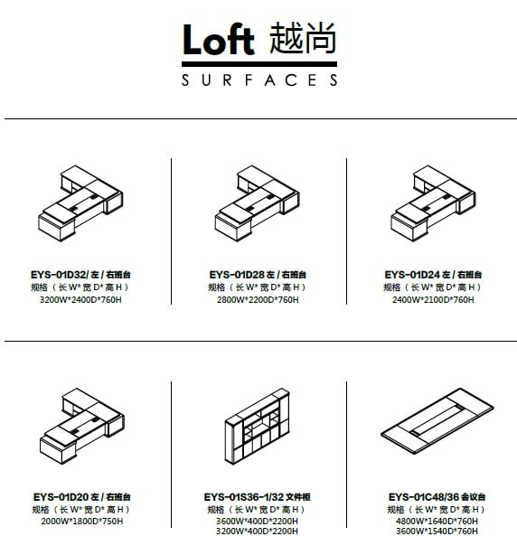 Bàn giám đốc LOFT